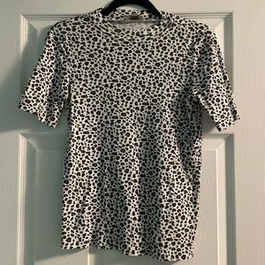 LOFT Outlet Leopard Mock Neck Shirt
